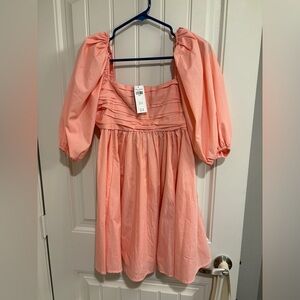 Puff Sleeve Mini Dress